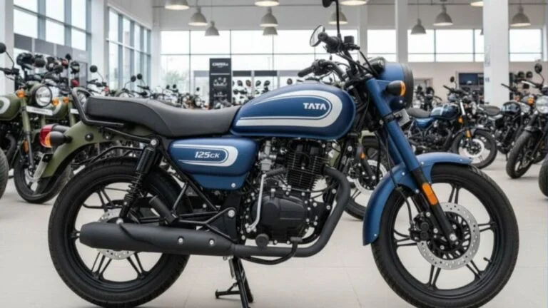 Tata Classic 125cc 2025, Tata 125cc bike, Tata Classic 2025 mileage, Tata Classic 125cc EMI, Tata Classic bike review, Tata motorcycle India, 100 km/l bike 2025, best mileage bike India, Tata 125cc launch 2025, new Tata bike discount.